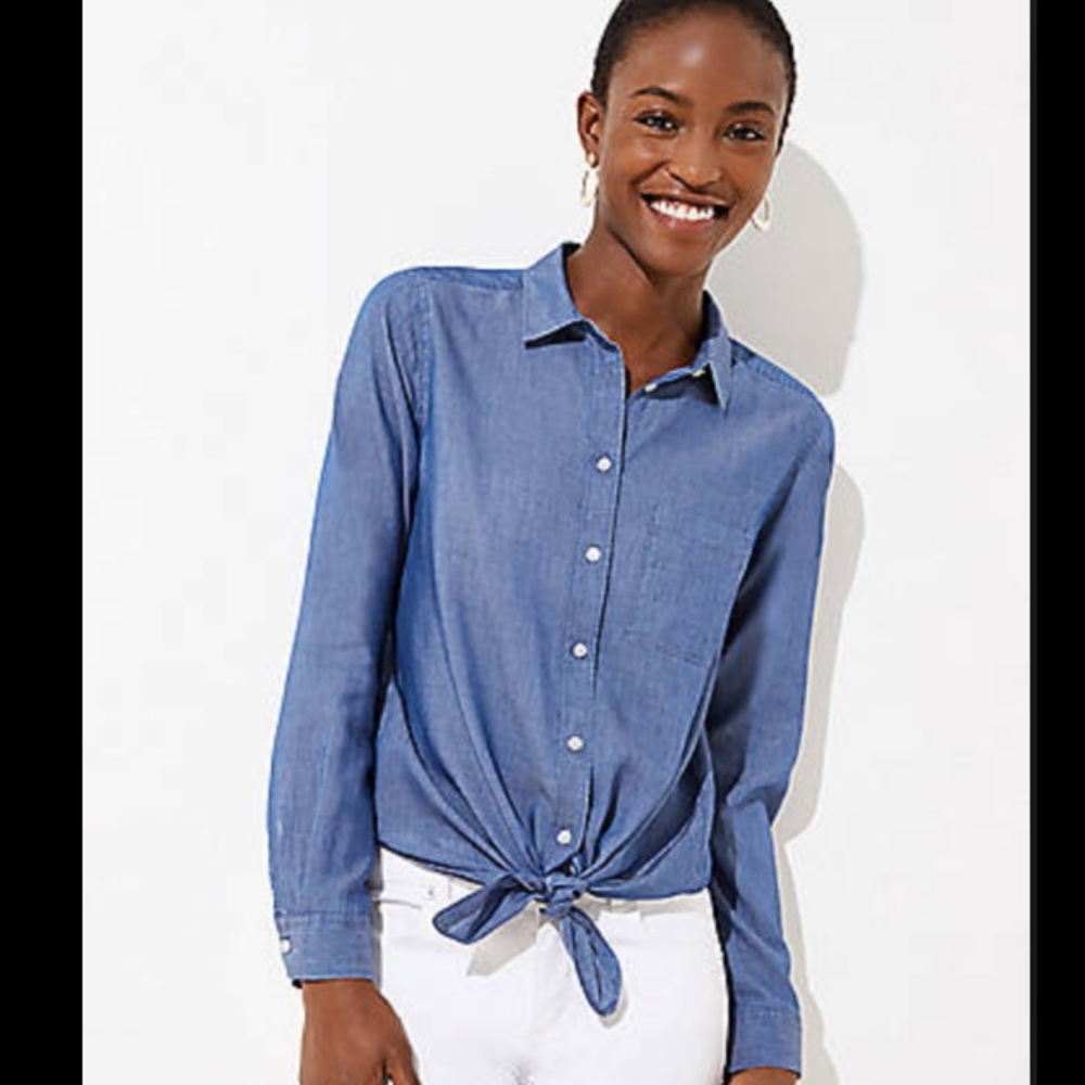 Chambray button down